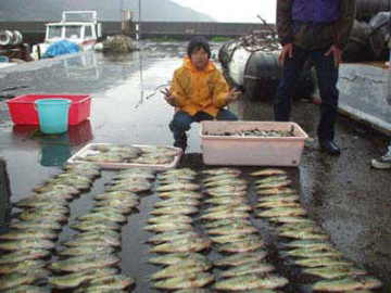 光君(小学5年生)と釣り上げられた外来魚